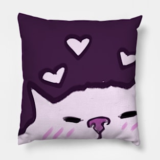 Meow cat  lover cute Pillow