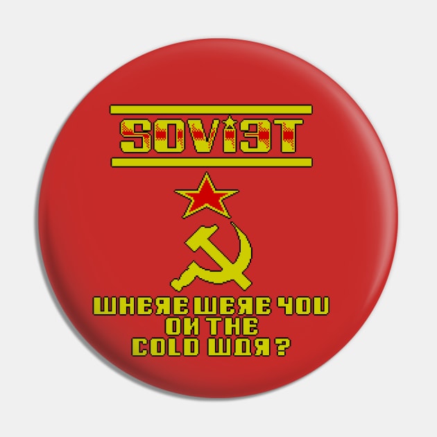 Soviet Cold War 8 Bit Pin by 8 Fists of Tees