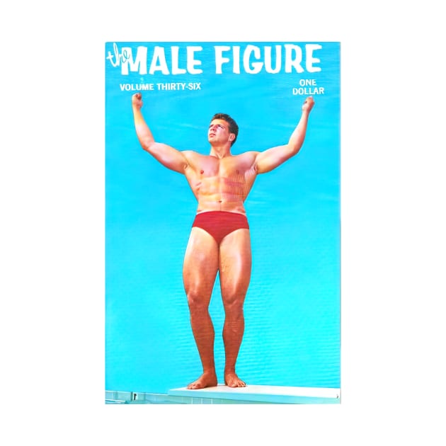 THE MALE FIGURE - Vintage Physique Muscle Male Model Magazine Cover by SNAustralia