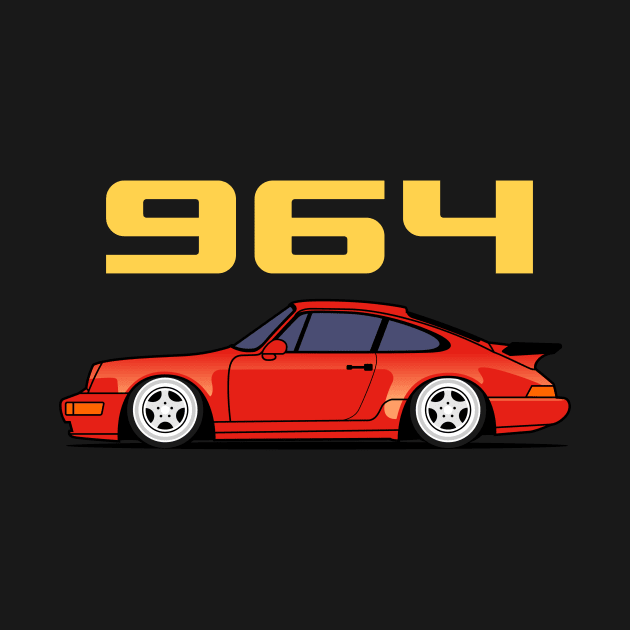 964 turbo classic car by masjestudio