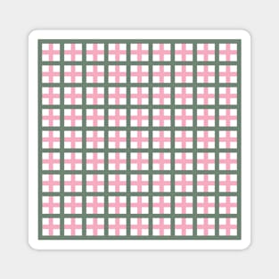 Green & Pink Tattersall Magnet