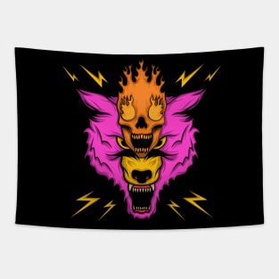 Pink Bear Beast Mode Tapestry