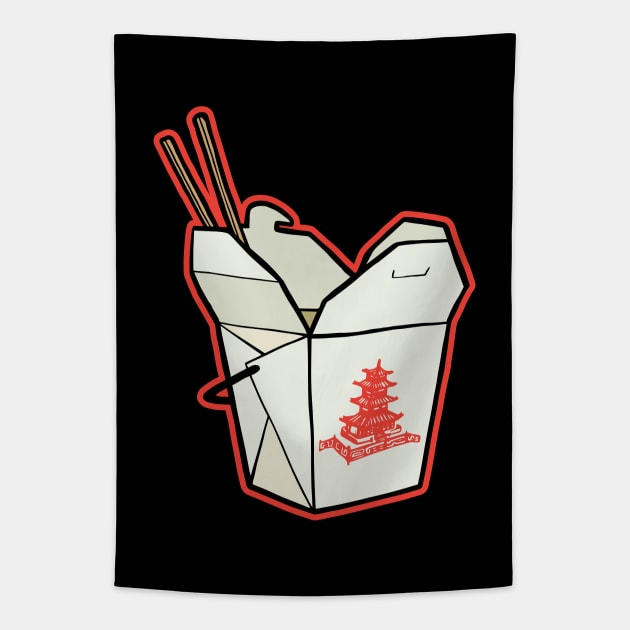 Chinese Take-Out Tapestry by Baddest Shirt Co.