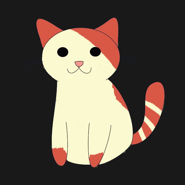 A sitting cat (red and cream) by Joyouscrook