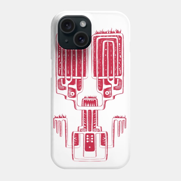 the angry alien Phone Case by mishart