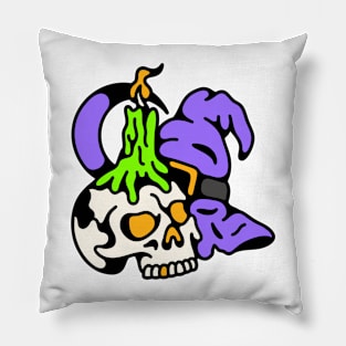 Skull wizard Pillow