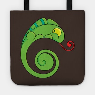 Cute chameleon Tote