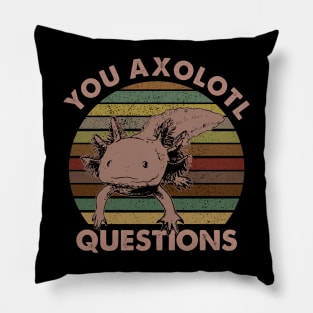 Vintage You axolotl questions Pillow