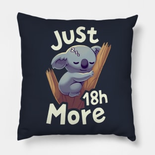 Cute Baby Koala Sleeping Just 18h More Pillow