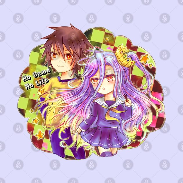 No Game No Life Sora & Shiro by candypiggy