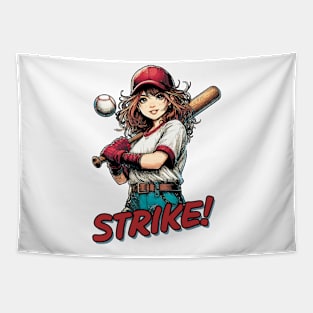 Swing Star Baseball Tapestry