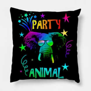 Elephant Party Animal Pillow