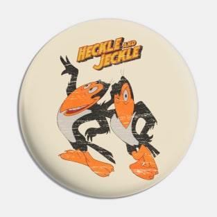 Heckle and Jeckle Cartoon Vintage Pin