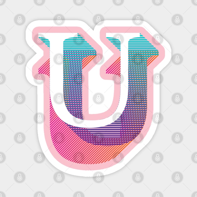 Letter U Magnet by MplusC