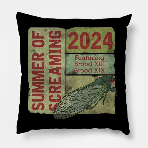 Summer of Screaming Pillow by RiaoraCreations