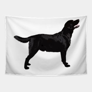 Beautiful Black Labrador Retriever Stacked Tapestry