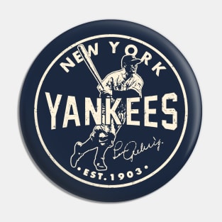 Lou Gehrig Yankees 2 by Buck Tee Pin