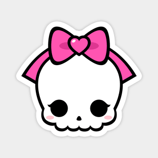 Cute Kawaii Skull Magnet