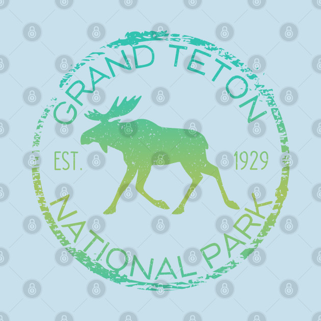 Disover Grand Teton National Park Wyoming Moose Design Souvenir - Grand Tetons - T-Shirt