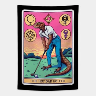 The Hot Dad Golfer Tapestry