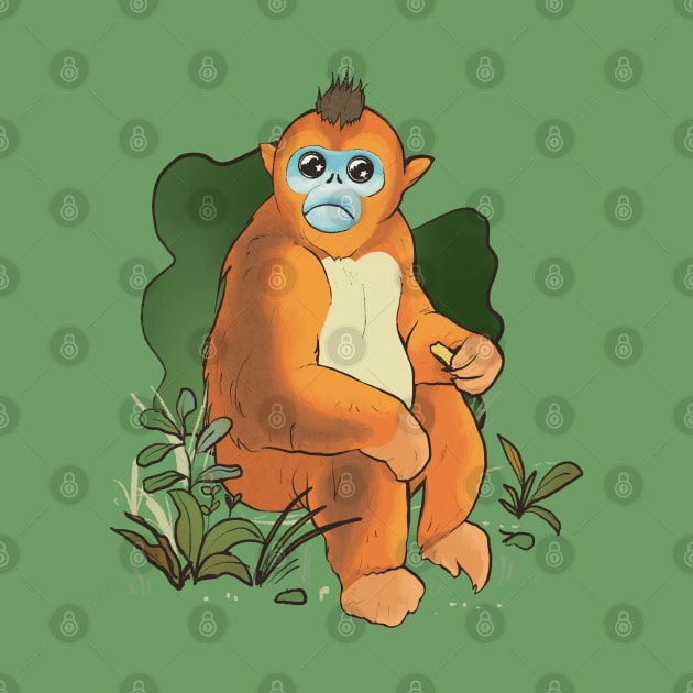 Cute golden monkey by Mimie20