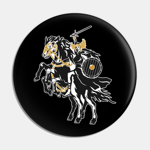 Valkyrie with sleipnir Pin by Shankara