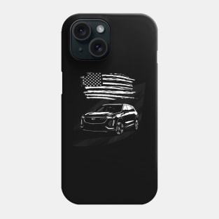 Cadillac Lyriq - us flag Phone Case