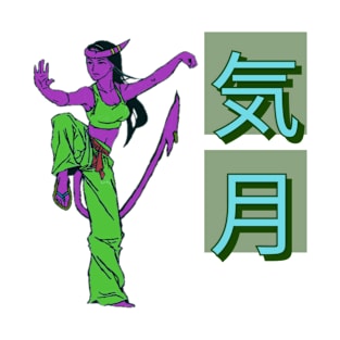 Martial Arts Woman Tiefling T-Shirt