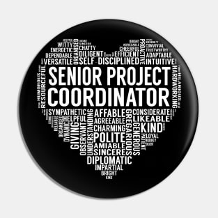 Senior Project Coordinator Heart Pin