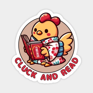 Reading chicken Magnet