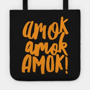 Amok Amok Amok! Orange Tote