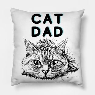 Cat Dad Pillow