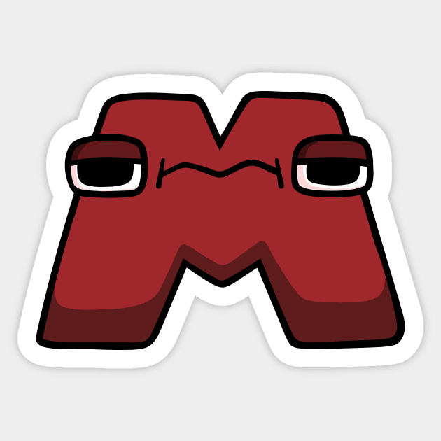 M, Alphabet Lore - Alphabet Lore - Sticker