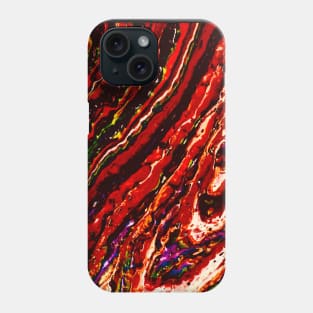 Red tornado fluid art Phone Case