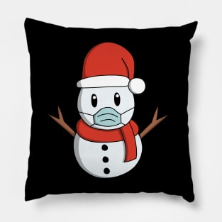 Quarantine Christmas Snowman 2020 Pillow