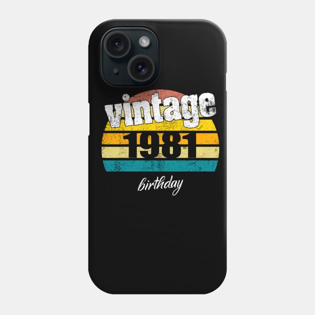 vintage 1981 Phone Case by Yous Sef