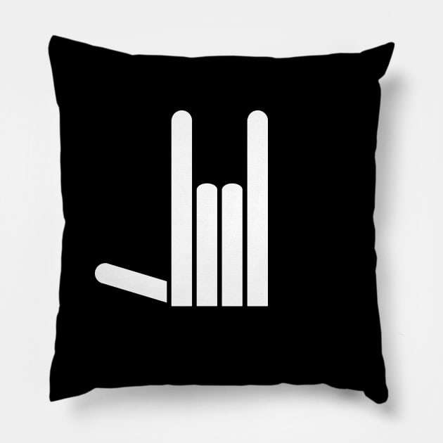 Horns sign \m/ Pillow by gegogneto