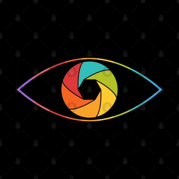 Colorful eye camera shutter by All About Nerds