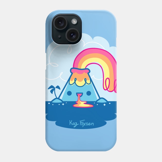 Kawaii Volcano Phone Case by Kaz_Foxsen