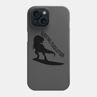 Surfing Evolution - Dinosaurs Born To Surf Phone Case