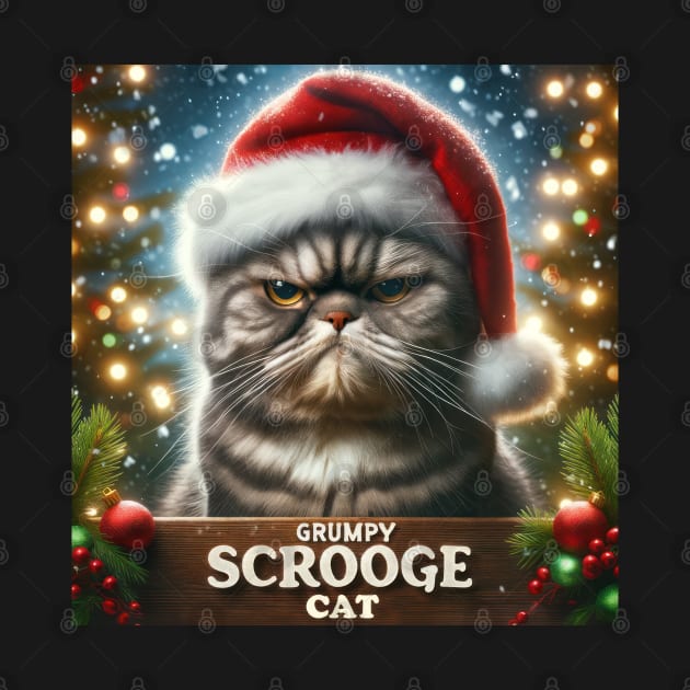 Grumpy  Scrooge Cat by TooplesArt