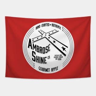 Ambrose Shine Co Logo (White) Tapestry