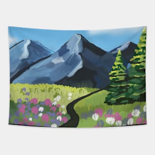 Mountain valley Tapestry