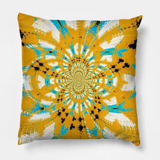 Yellow Modern Fun Cute Print Pillow