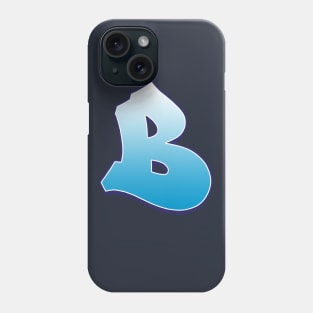 B - Blue Phone Case