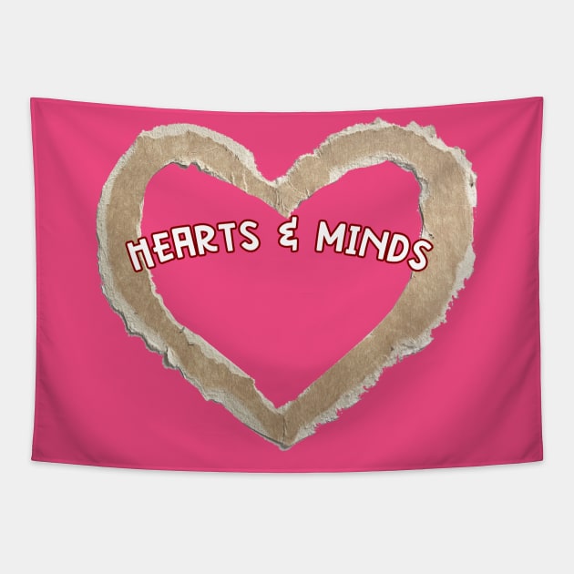 Hearts & Minds (heart shape) Tapestry by PersianFMts