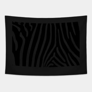Zebra Print in Zebra Stripes Pattern Tapestry