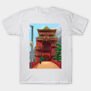 Spirited Away - Sen and Friends by the Bathhouse T Shirt