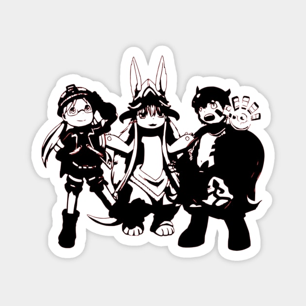 Made in Abyss Nanachi Riko and Reg Magnet by OtakuPapercraft