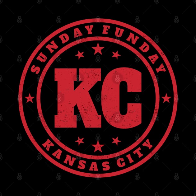 Kansas City - Sunday Funday Vintage Stamp by dentikanys